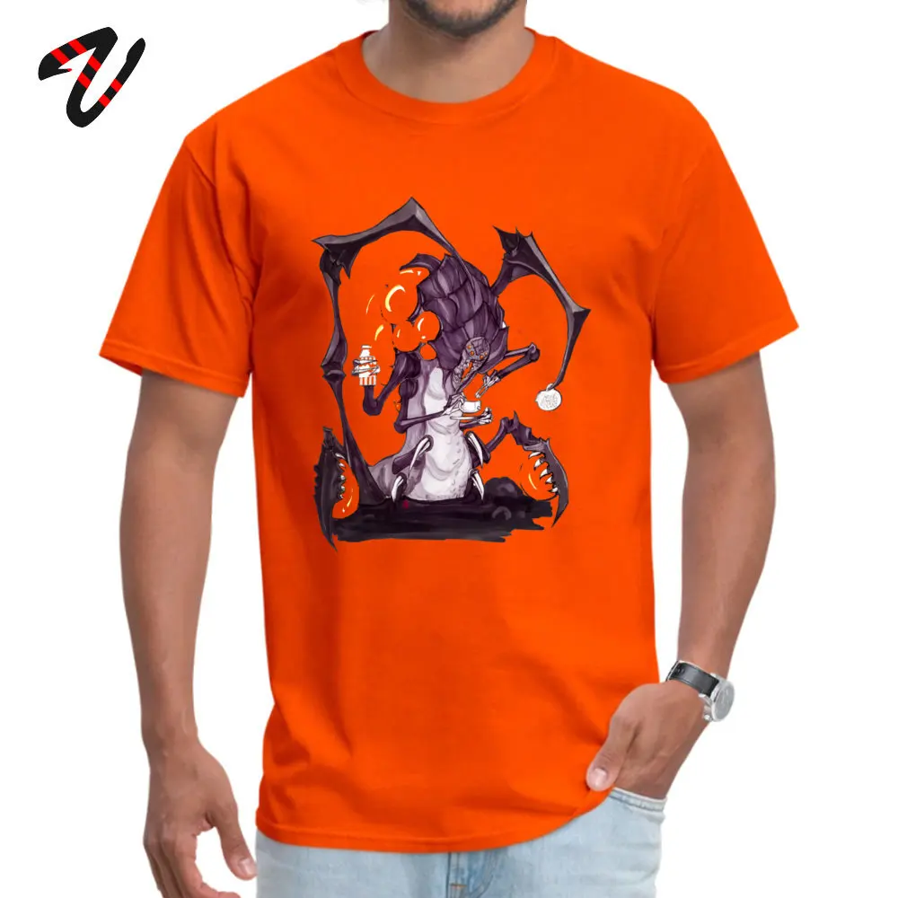 _black Tees Abathur drinks Tea Summer/Fall Short Sleeve All Cotton Round Collar Men Top T-shirts Fitness Tight Tee Shirts Funny Abathur drinks Tea 1898 orange