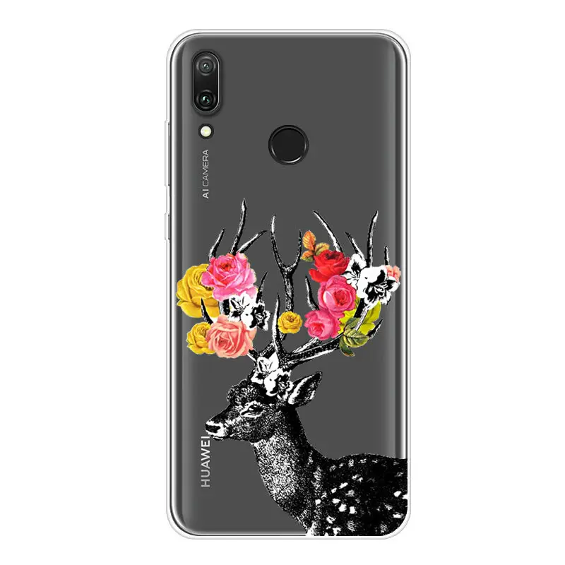Чехол с рисунком счастливой собаки для Huawei Y7 (2019)|Бамперы| |