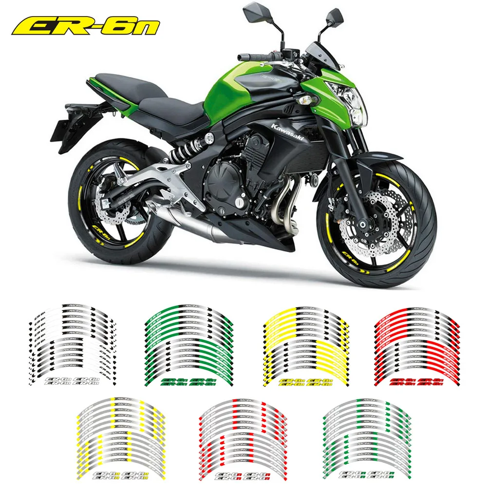 2018 New Motorcycle wheel decals Reflective stickers rim stripes For