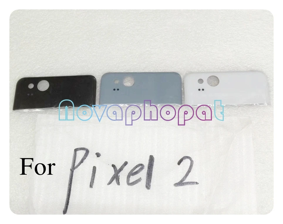 

Novaphopat Back Glass Camera Lens Cover Housing Battery Cover For HTC Google Pixel 2 5.0 / XL 6.0 Glass Lens Replacement