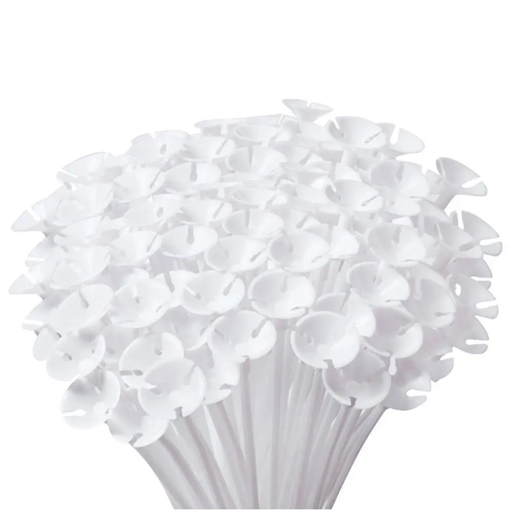 200 шт. белый шар палочки держатели с чашками для свадьбы, вечерние, праздников, юбилей Декор