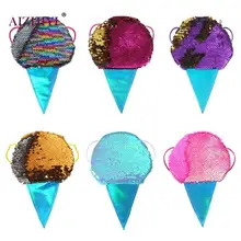 Шикарный кошелек с блестками для девочек, милый кошелек для мороженого, Женский мини-кошелек с узором, сумка на плечо, кошелек Samll