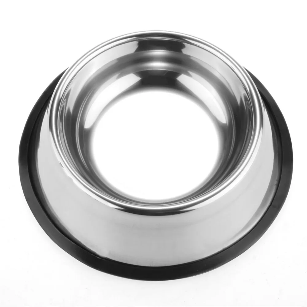 

Pet Dog Cat Bowl Puppy Kitten Stainless Steel Bowl Anti Slip Cats Puppy Travel Feeding Feeder Food and Water Dish Bowl Pet Bowls