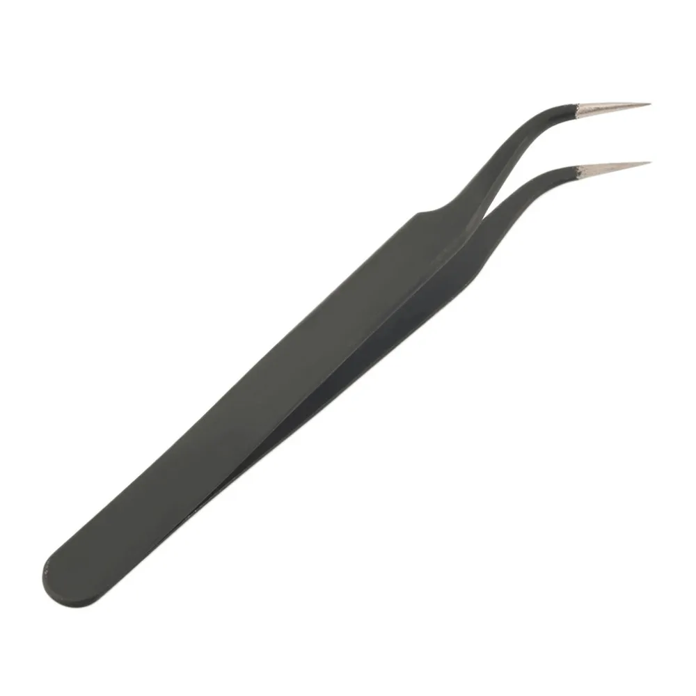 

NFLC HOT Hand Tool Anti-static Stainless Steel Forcep Tweezers Straight Curved Flat TST Electronic Thickened Hardness Antistatic