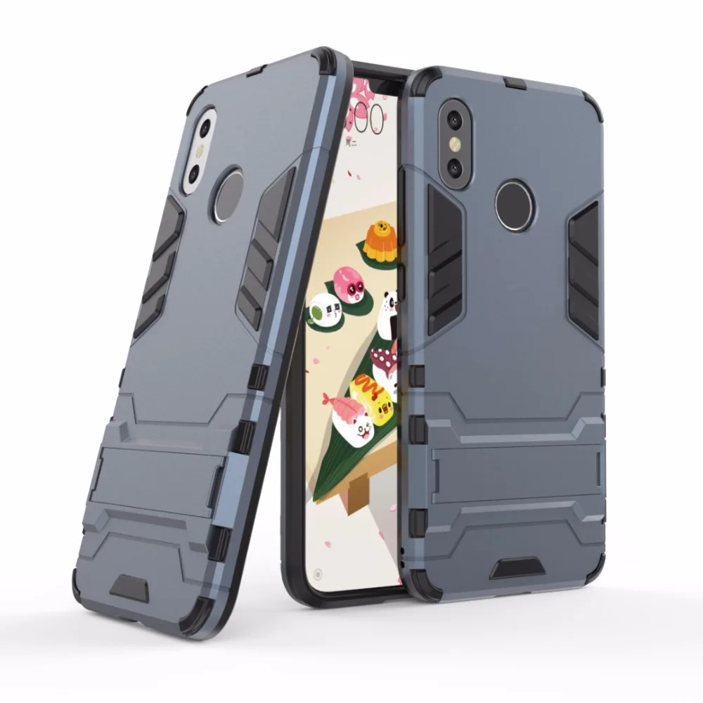 BYHeYang Case For Xiaomi Mi 8 Cover Cases On Mi8 Slim Robot Armor Rubber Fundas Phone Coque Silicone |