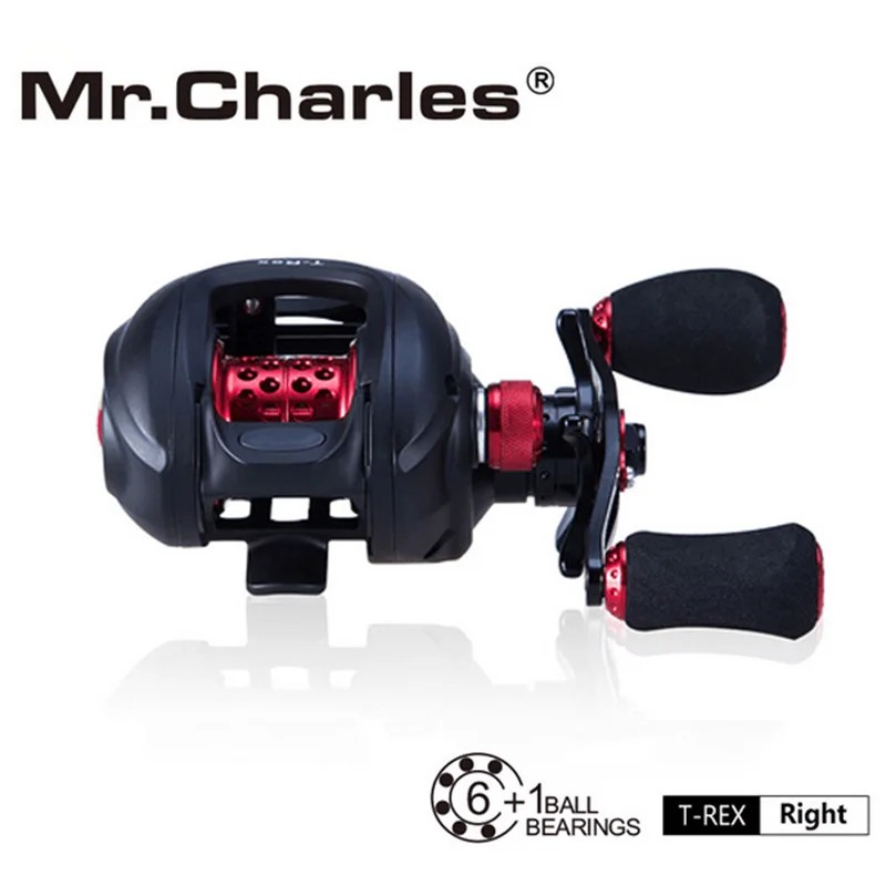 MR.Charles NBC 6BB+RB T-REX Baitcasting Reel Left/Right Hand Bait Casting  Fishing Reel Bearing Baitcasting Fihsing Reels