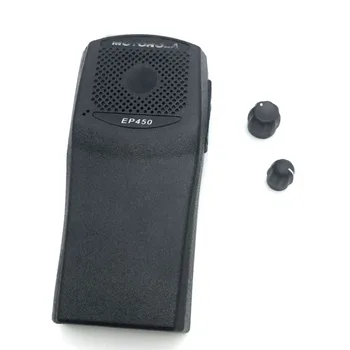 

A Set Front Panel Cover Case Housing Shell with Volume and Channel Knobs for Motorola EP450 Radio Walkie Talkie