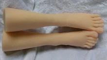 Male adult products full silicone fake sexy female legs real skin texture feet worship Foot Fetish toys Model free shipping
