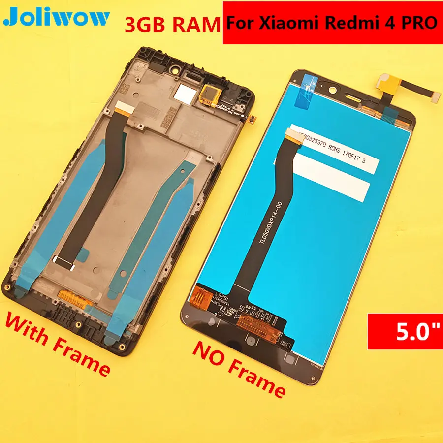 

High Quality For Xiaomi Redmi 4 3GB RAM 32 ROM LCD Screen Display+Touch Screen Replacement Accessories For Xiaomi Redmi 4 5.0"