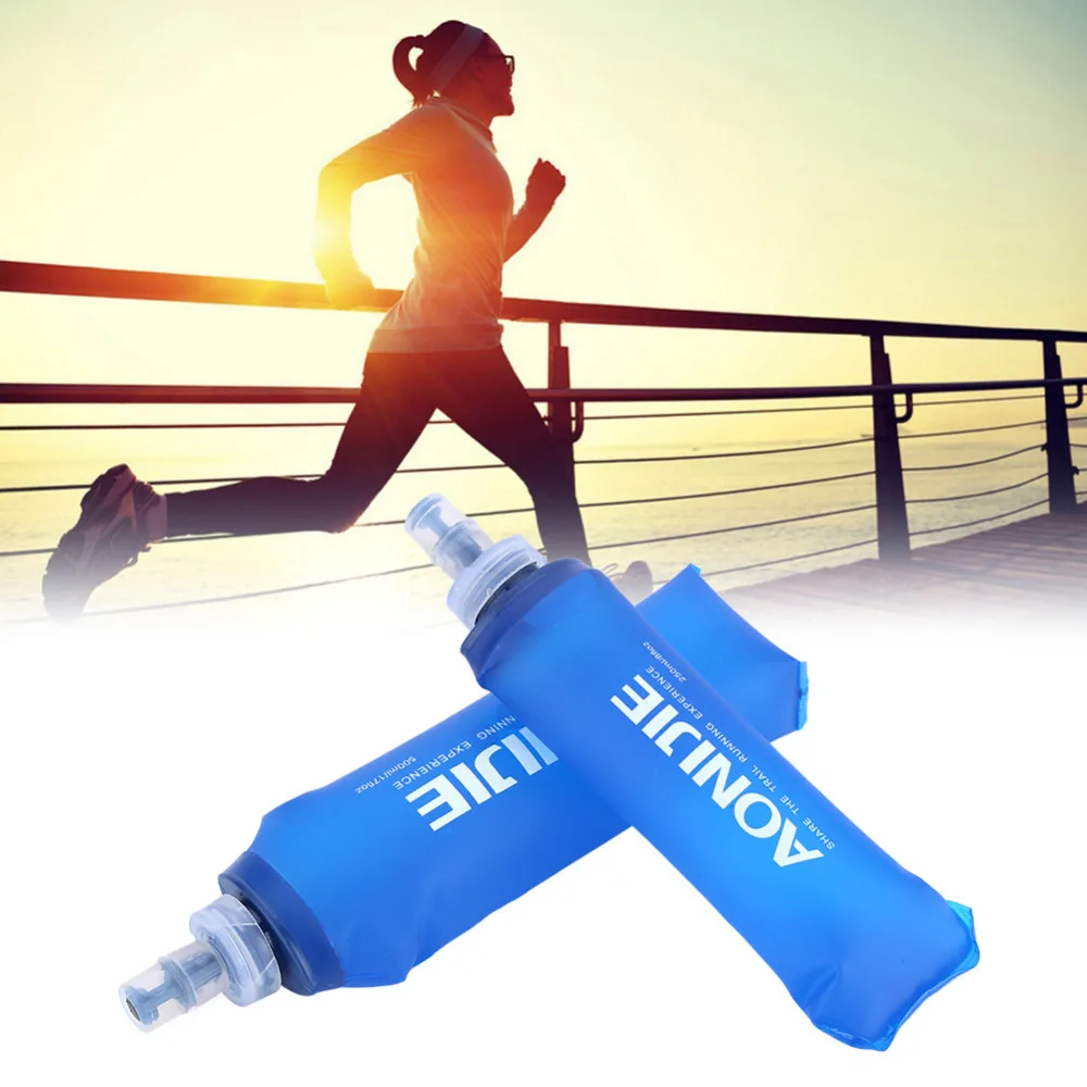 250ml 0.5L TPU Folding Water Bag Soft Drink Water Bottle Flask for