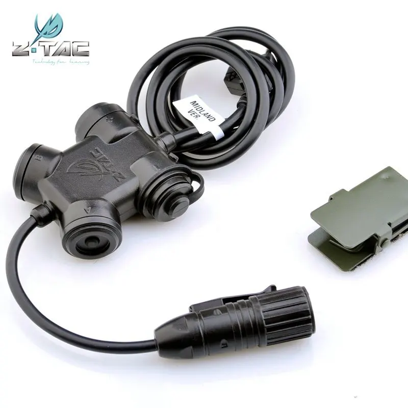 Fone de Ouvido Tático Silynx Clarus Ztac Airsoft Acessórios Kenwood Softair Militar Midland Rádio Adaptador Z130 z Ptt 3 Esporte e Lazer