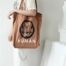 Письмо printingbig емкость хлопок Эко сумки для покупок большой легкий портативный прочный многоразовая ужин для рынка, магазина сумок