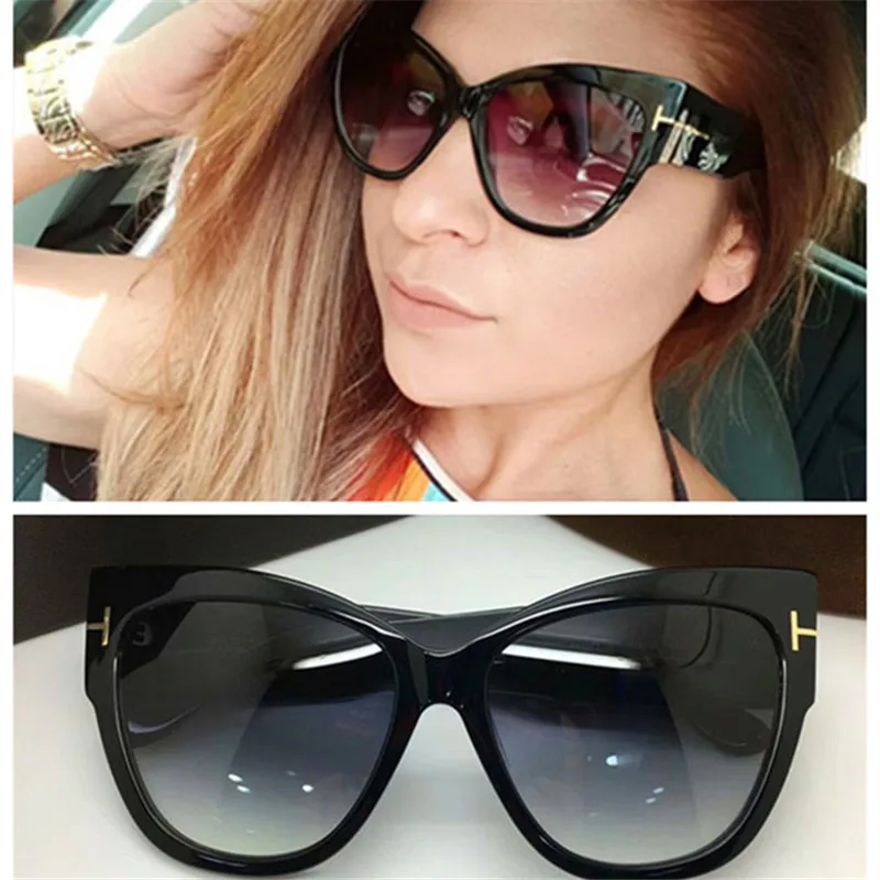 

Cubojue Cat Eye Sunglasses Women 2019 Brand Glasses Woman Oversized Thick Frame Black Tortoise Sunglass Ladies High Quality