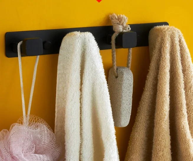 

Black Bathroom Robe Hook Door Hanger Wall Hooks