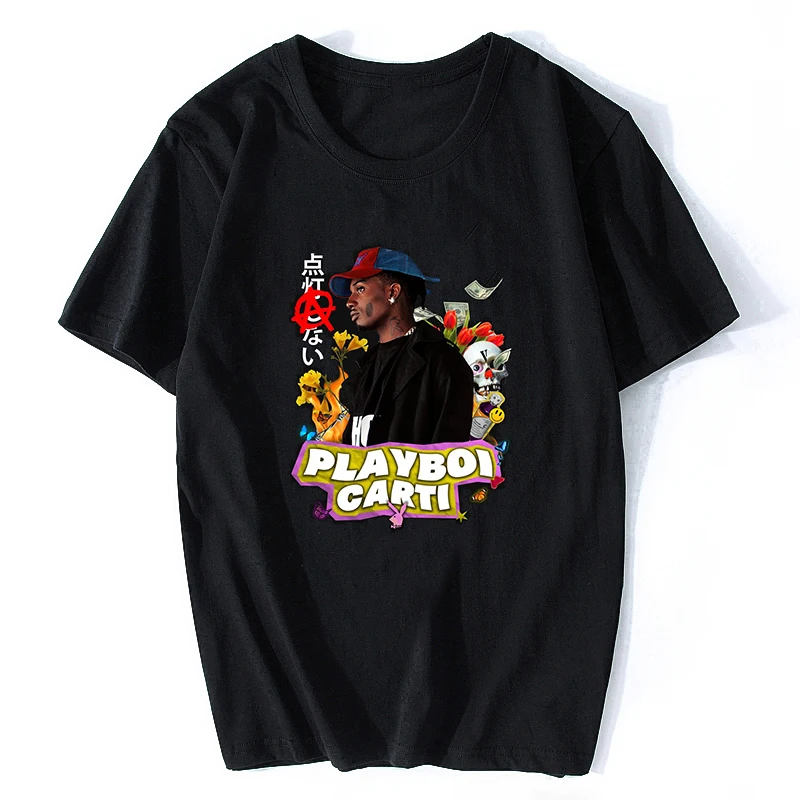 

Playboi Carti Funny Rapper Hip Hop Men's Aesthetic Fashion Casual Streetwear Camisetas Hombre Summer Tops for Men 2019