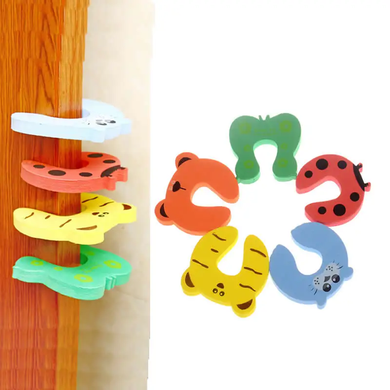 5PCS Cartoon Child Security Door Card File Environmental Protection Materials font b Baby b font door