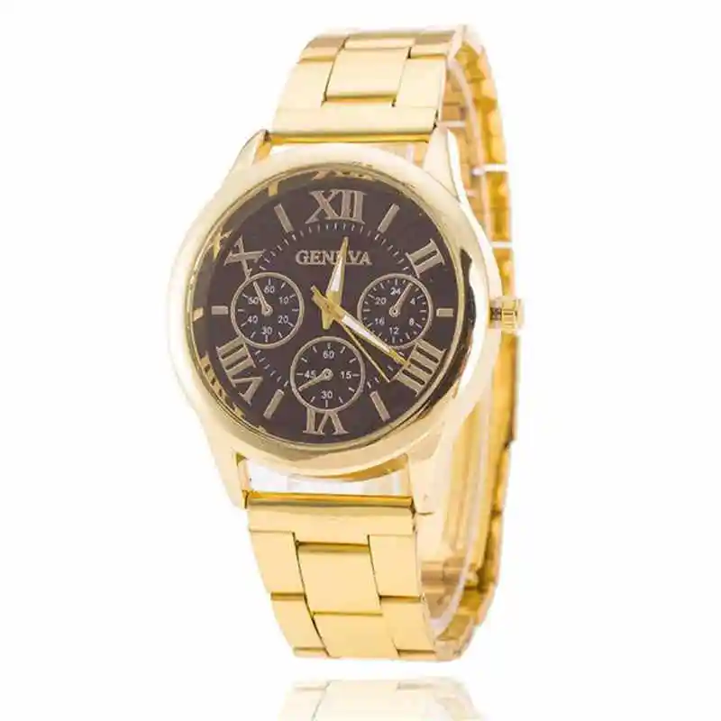 

Women's Watches Fashion Geneva Brand Roman Numeral The Current Popular Factor Montre Femme Acier I noxydable Clock Cuckoo@50