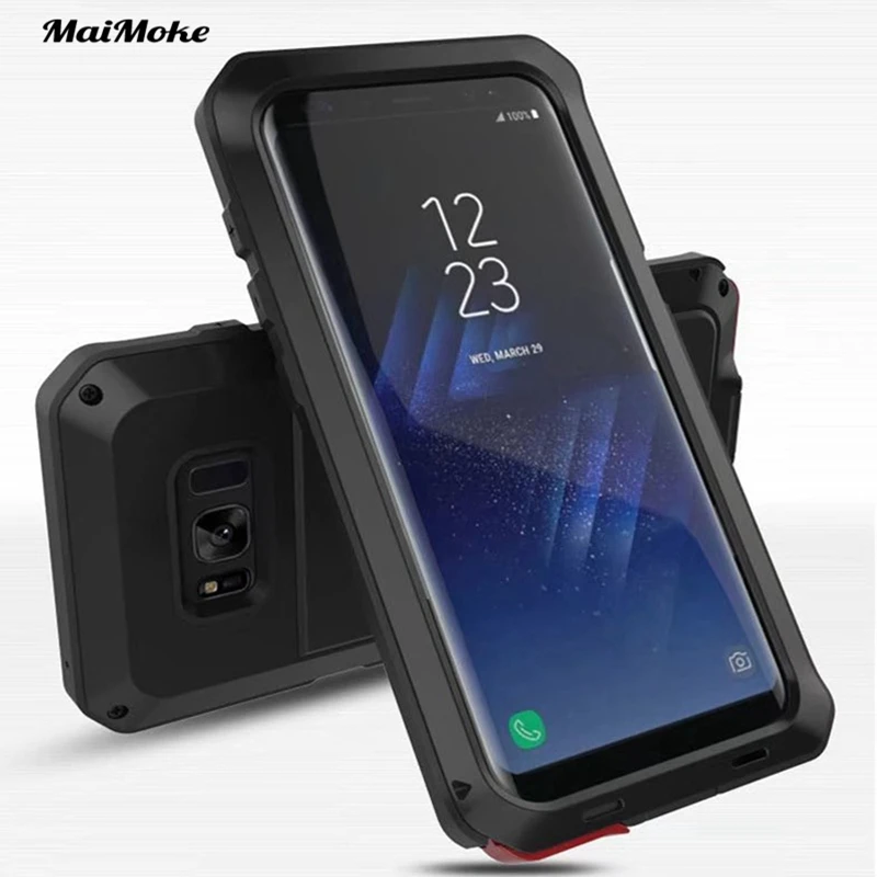 MaiMoke For Samsung galaxy S8 Case 360 Metal Armor Cover