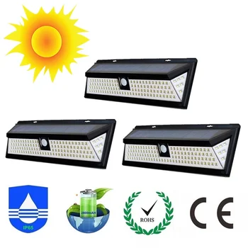 

Solar Light 118 LED PIR Motion Sensor Lights Outdoor Waterproof Solar Garden Light Power Luces Solares Para Exterior Potentes