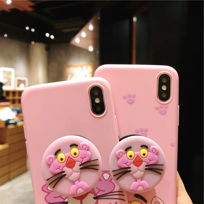 DFQNGL Silicone Case For iPhone 8 7Plus 6 6Plus Case Soft TPU Cover Leaves Bird For iPhone 7 8Plus X soft shell airbag bracket