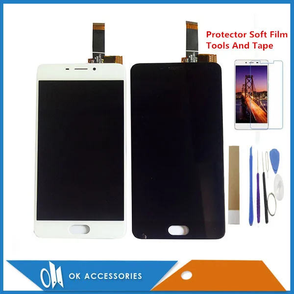 

With Frame 5.2" For Meizu Meilan 6 M6 M711H M711M M711Q LCD Display With Touch Screen Glass Digitizer Black White With Kits