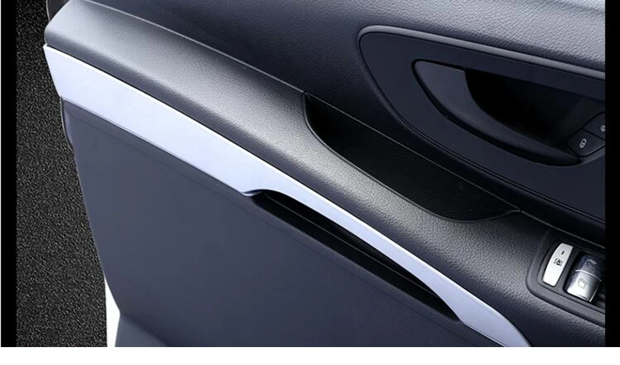 ABS передняя дверь выдвижной дверная ручка пластина полоса крышка отделка для Mercedes-Benz Vito W447