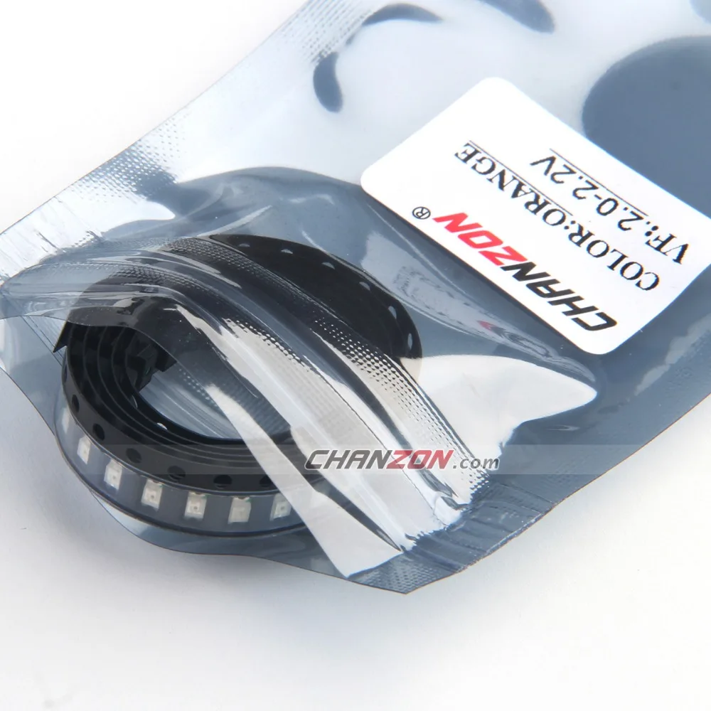 100 шт. SMD 1206 (3216) оранжевый 20 мА SMT поверхностного монтажа светодиодный чип высокой
