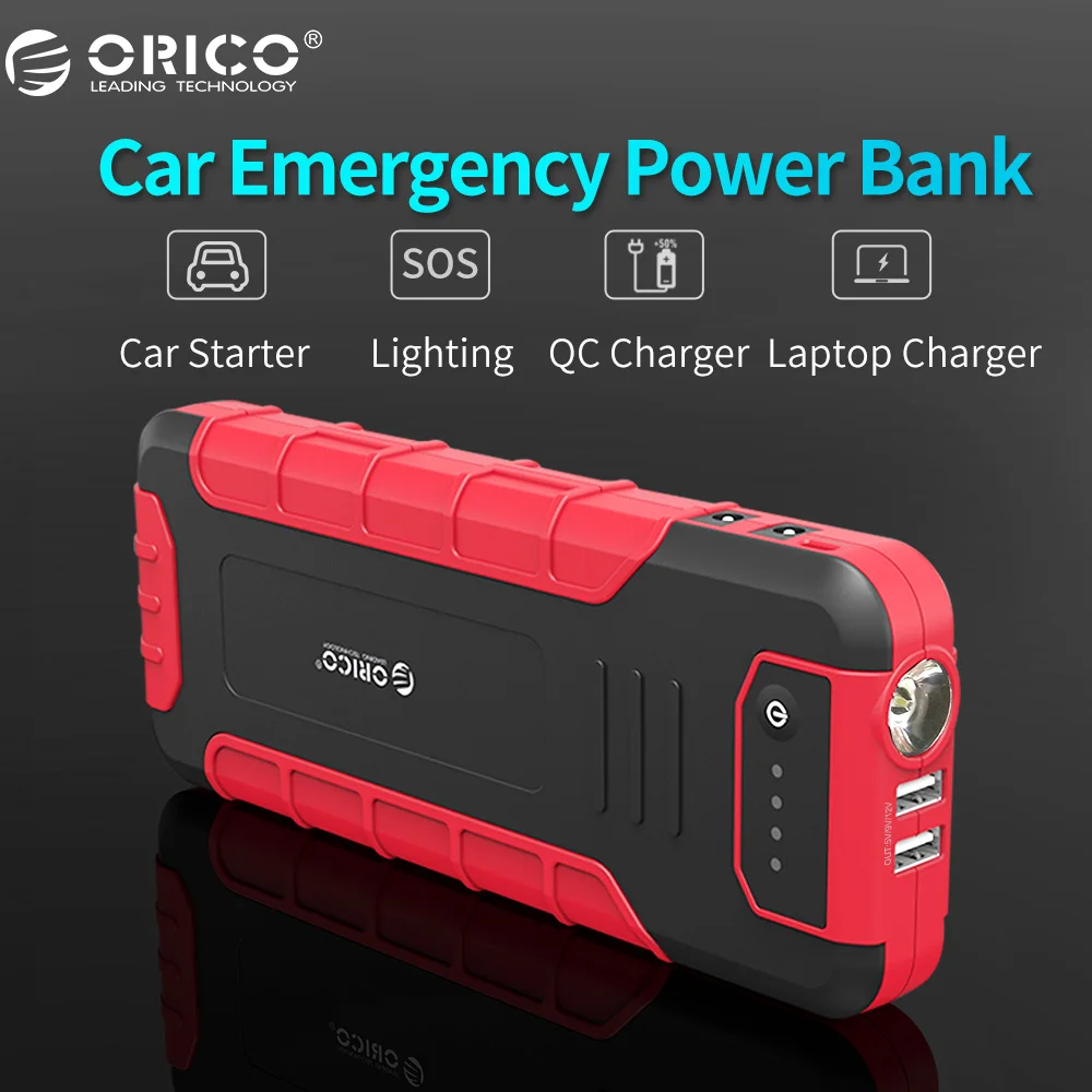 ORICO CS3 18000mAh Car Charger Portable Mini Car Jump Starter Booster Power Bank For Car Laptop
