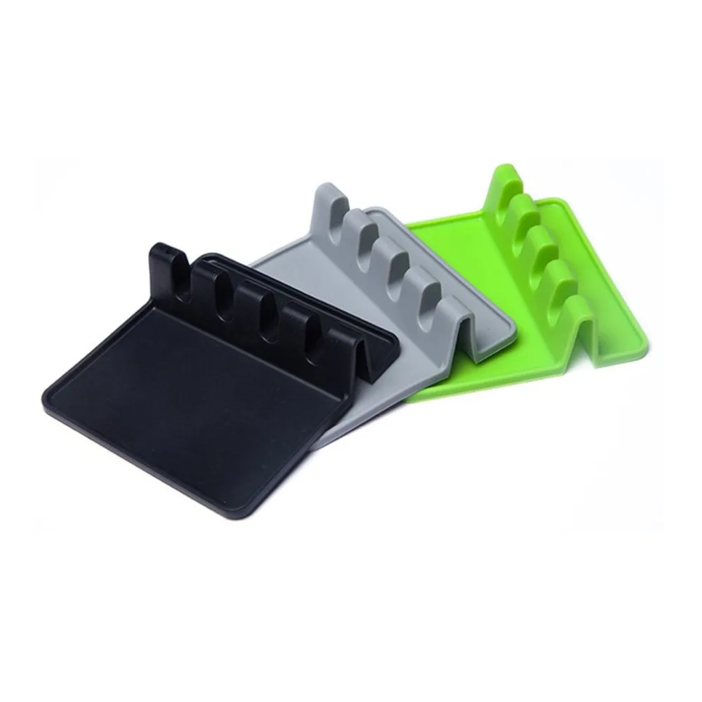 Multifunction Silicone Chopsticks Spoon Rests Pad Truner Storage Rack