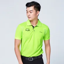 Мужская Тренировочная рубашка для гольфа с коротким рукавом, дышащие топы, мужские быстросохнущие удобные облегающие топы, одежда для гольфа D0662