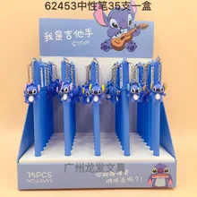 35 шт./упак. 0,5 мм креативный симпатичный милый мультяшный стежок кулон черные чернила гелевая ручка продвижение подарок унисекс перо чернильное перо