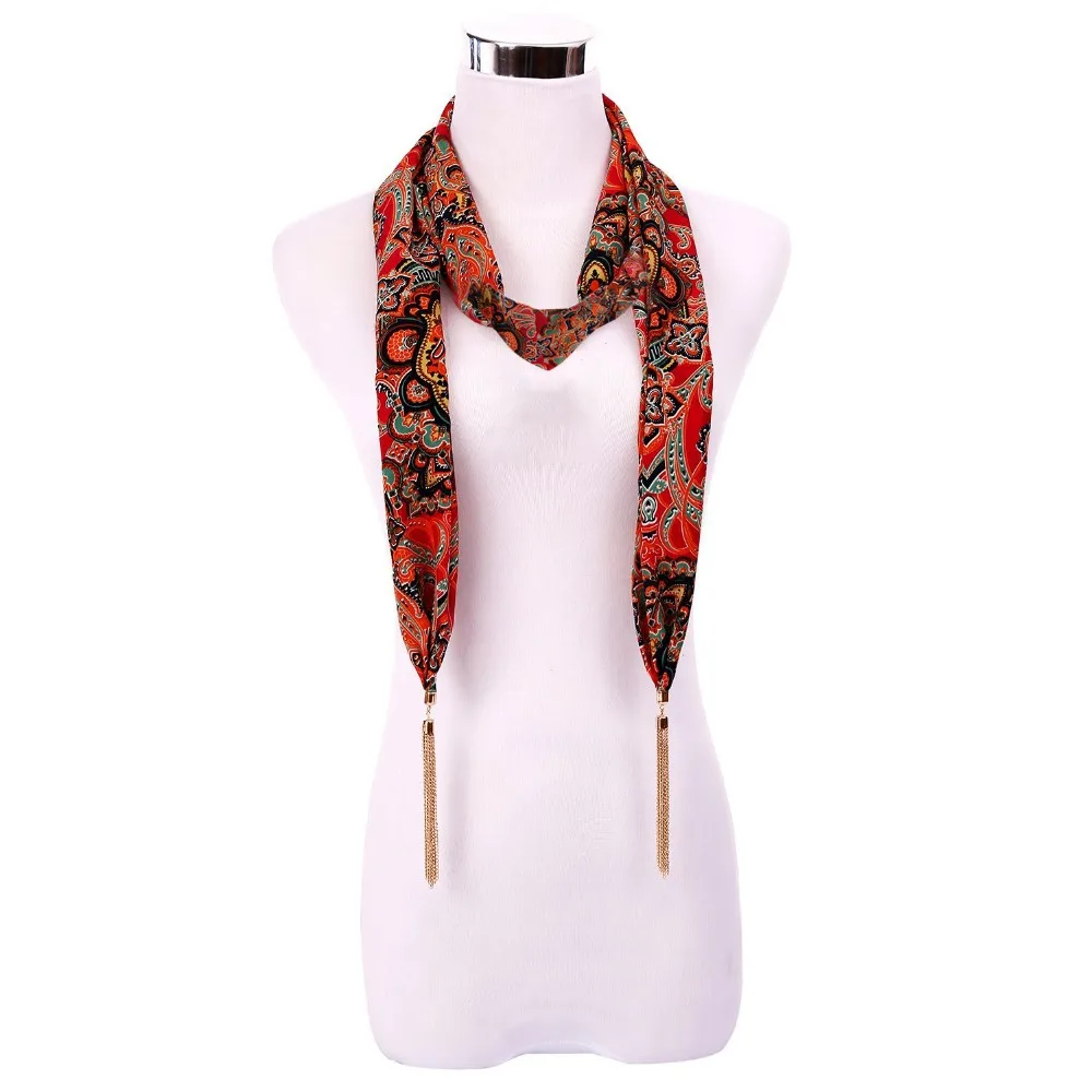 Scarves Wraps Women Scarf Necklace Nature Necklace Fringe Tassel Scarf...