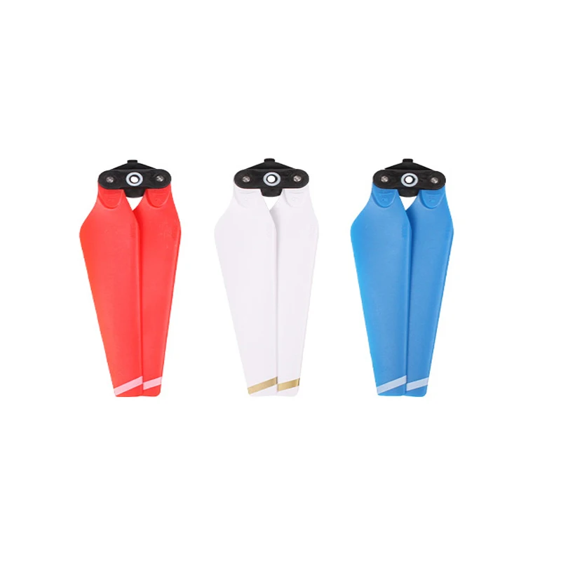 2 pairs mavic pro Folding Propeller Blade Prop replace Spare parts Propellers For DJI mavic pro Drone Accessories red white blue 1 (2)
