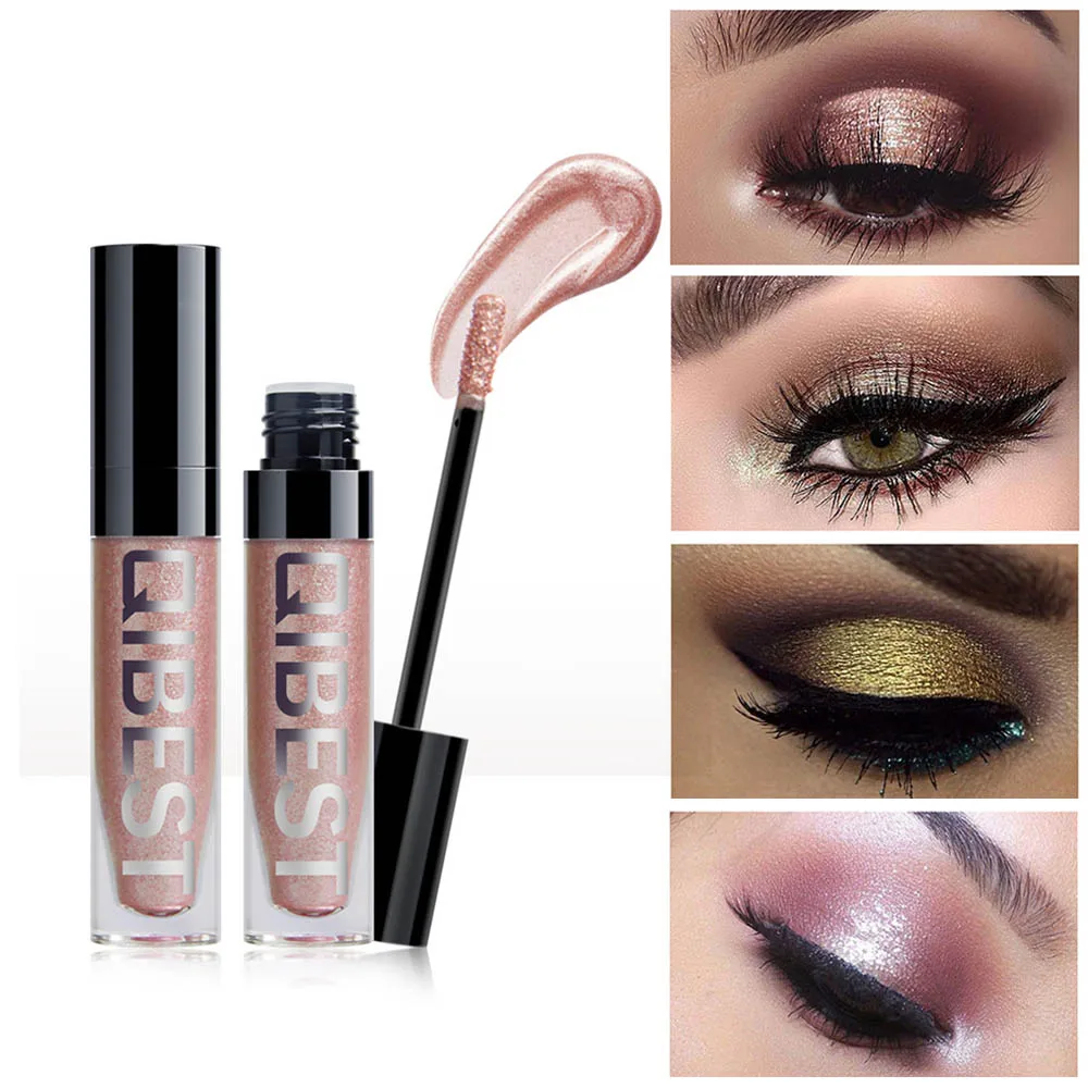 QIBEST Pearl Liquid Shimmer Eye shadow Professional 8 Colors Makeup