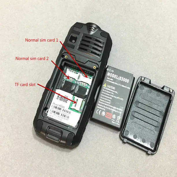 Водонепроницаемый ударопрочный мобильный телефон IP67 недорогой GSM FM русская