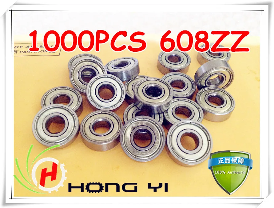 Бесплатная доставка 1000 шт. 608ZZ ABEC-5 8*22*7 608Z Миниатюрный Бал Шариковые Радиальные