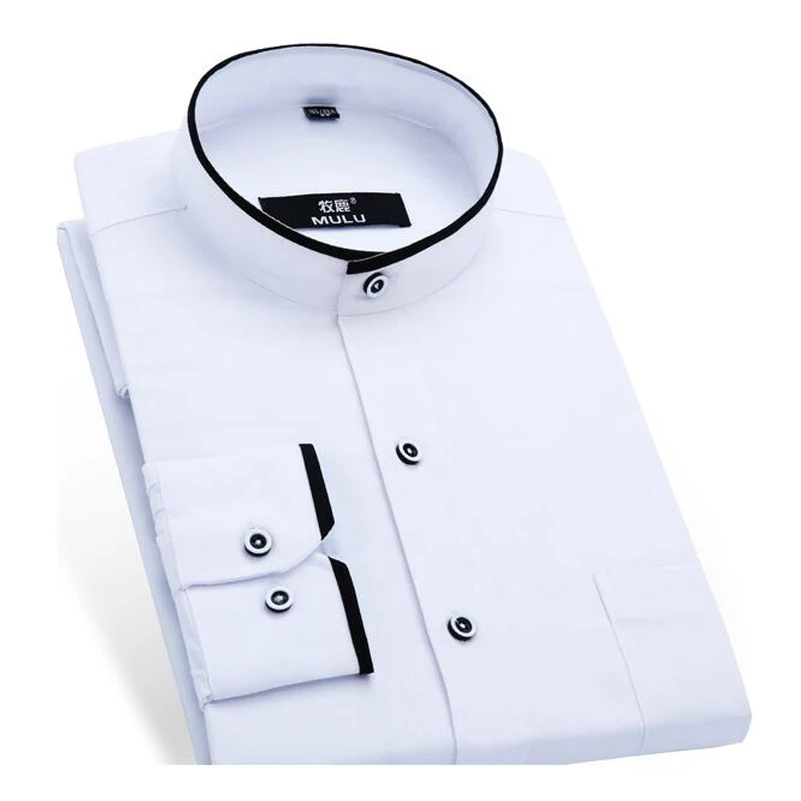 اليوسفي طوق رجال قميص 2017 أزياء العلامة التجارية قمصان الرجال عارضة طويلة الأكمام camisa الغمد الاجتماعي يتأهل قميص أوم x171