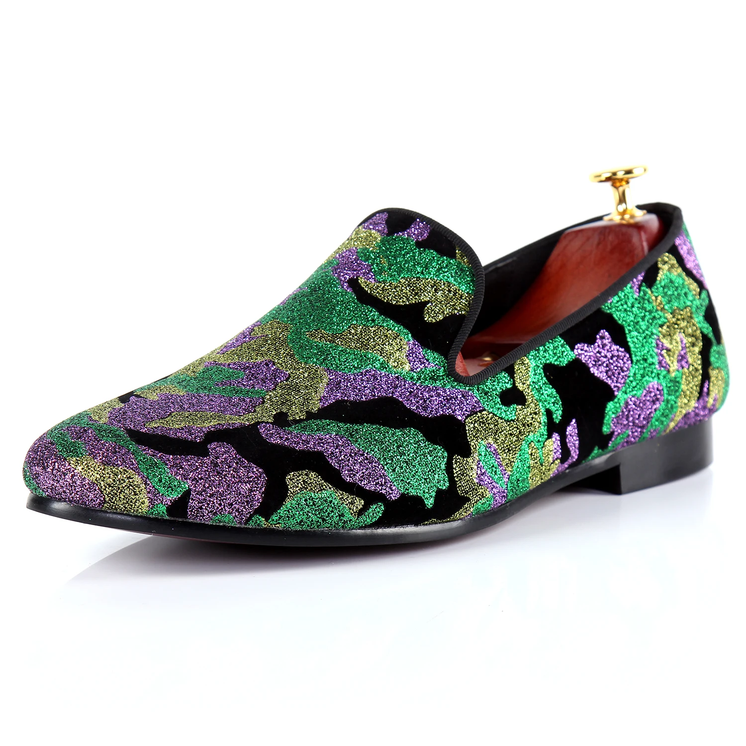 men's glitter formal shoes