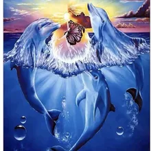 5d diy lightpad алмазов картина пользовательские Дельфин Бабочка рождественские открытки kerstkaarten эйген фото рождественские украшения для дома