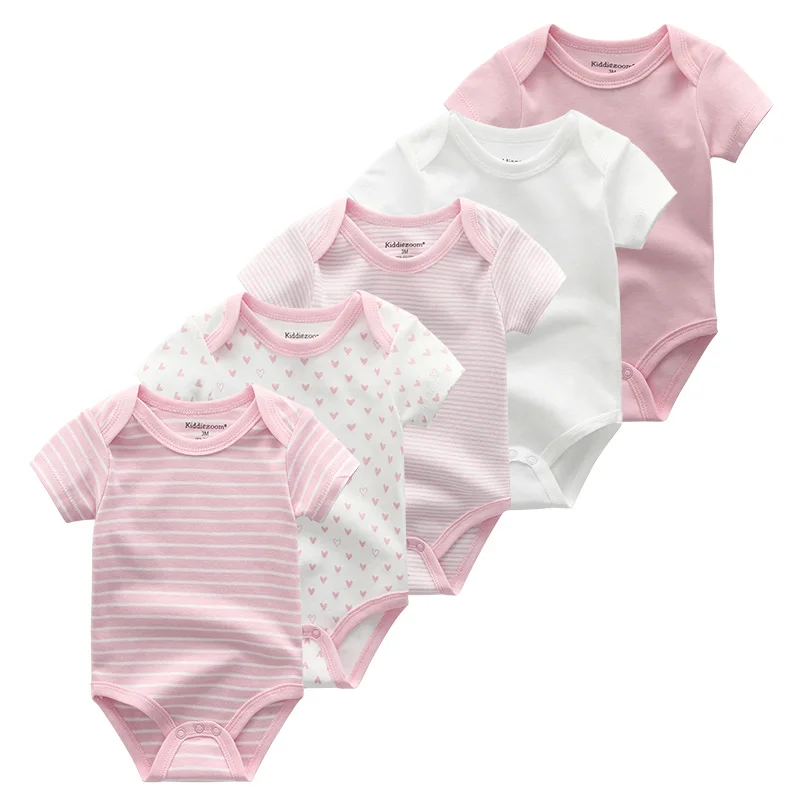 Г., 5 шт./лот, однотонная одежда для маленьких мальчиков хлопковая одежда с единорогом для новорожденных девочек от 0 до 12 месяцев боди, одежда для маленьких девочек Roupas de bebe