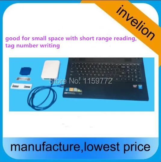

free shipping 865~868Mhz 902-928MHZ usb reader writer uhf rfid for personal access control system touch reading with sample card