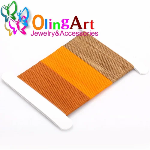 OlingArt, 3 цвета, 9 м, сделай сам, шнур, аксессуары, Жемчужная Нить, бисер, нейлон, шелковый шнур, нить, линия, 0,8 мм, подходит для ожерелья, ювелирное изделие - Цвет: 005 3M 3 color mix