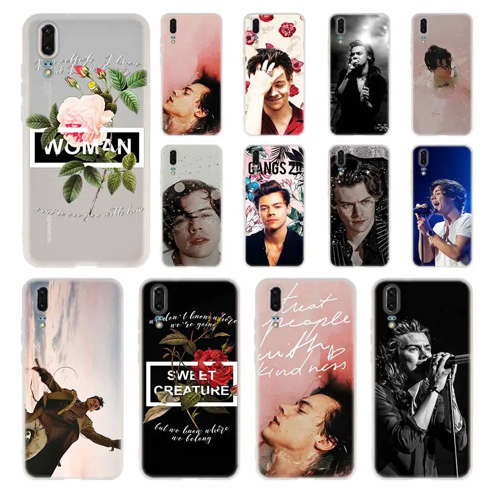 

Singer Harry Styles One Direction Phone Case For Huawei P8 P9 Lite 2017 P10 P20 P30 Lite Plus Pro P Smart 2019 Cover Soft Cover