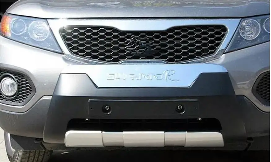 Для 2010-2012 KIA Sorento, автомобильный Стайлинг высокого качества пластик ABS Хром Передний+ задний бампер накладка