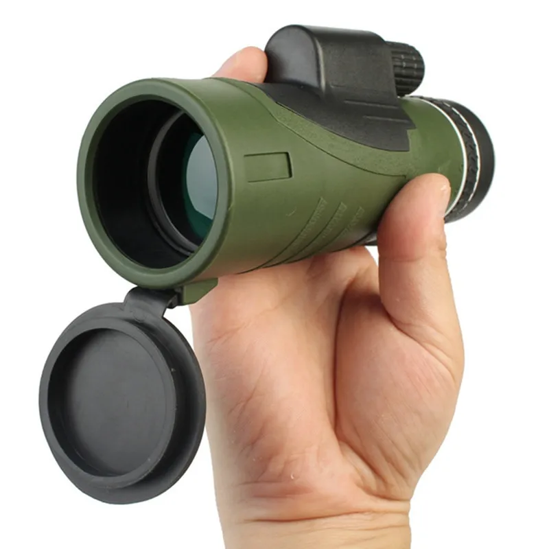

10X42 BAK4 Monocular Telescope HD Mini Outdoor Hunting Tools Camping Scopes Spyglass Phone Clip Tripod Armygreen Tools