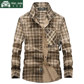 

2020 Brand Military Shirt Men Casual Shirt Cotton Long Sleeved Camisa masculina Turn-down Collar Mens Shirts Plsu Size M-3XL