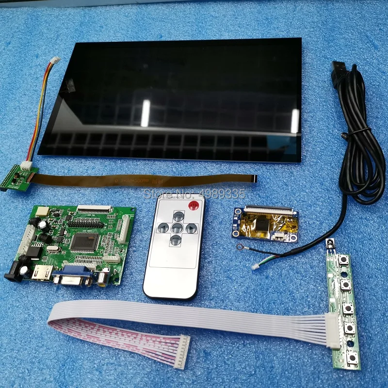 10-дюймовая шпилька для мониторинга автомобиля игровой модуль комплект HDMI VGA AV1 AV2, 4 источника каналом заднего хода видео приоритет AV21.5S