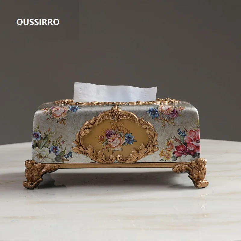 

OUSSIRRO 2018 NEW Chinese style Luxury Tissue Box Fashion Elegant Household living Room Desktop Towel Napkin Tissue Holder