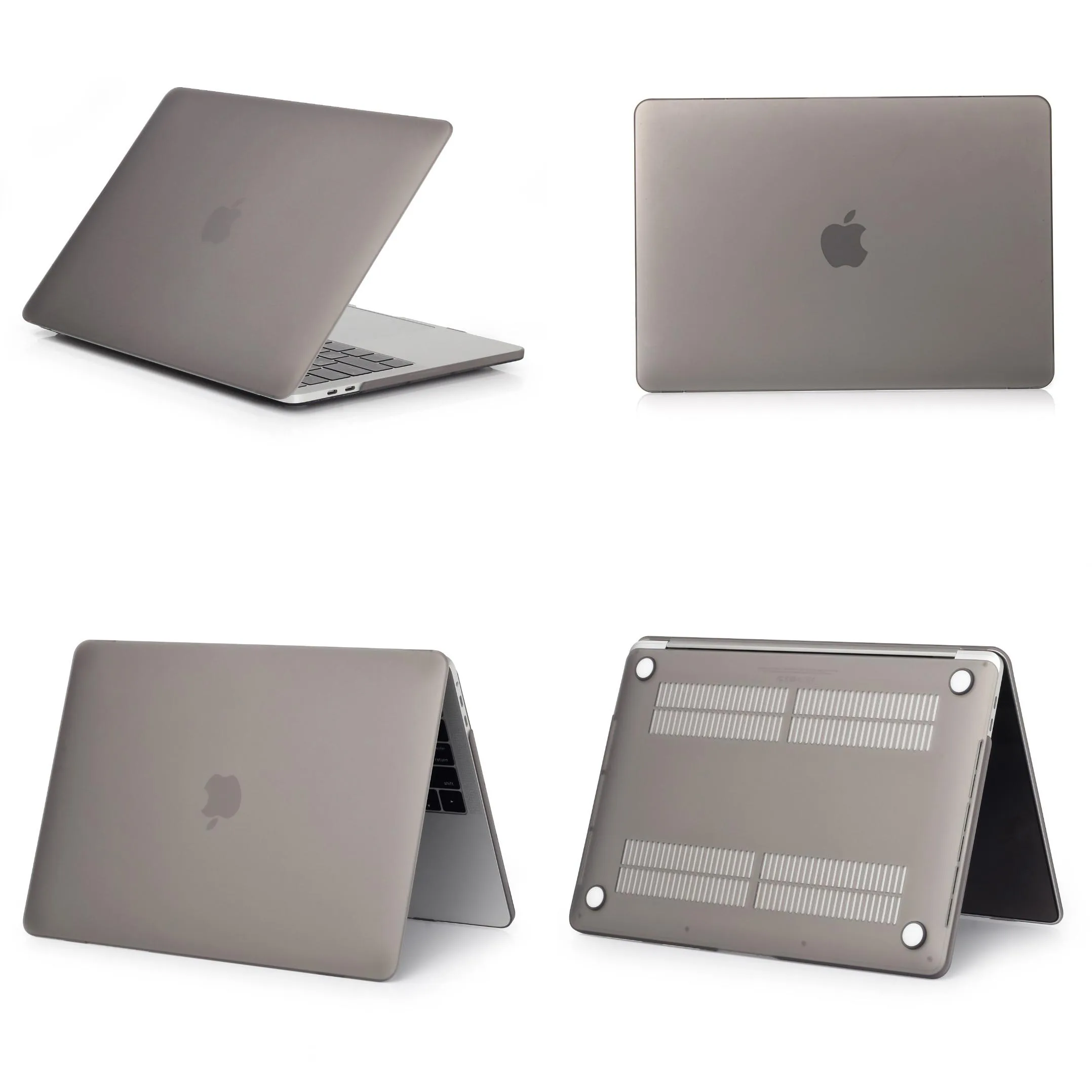 Новинка! Чехол для ноутбука MacBook Pro retina Air 11 12 13 15 дюймов, для mac new Air/Pro 13,3 15,4 A1708 A1706 A1707 с сенсорной панелью - Цвет: gray-matte