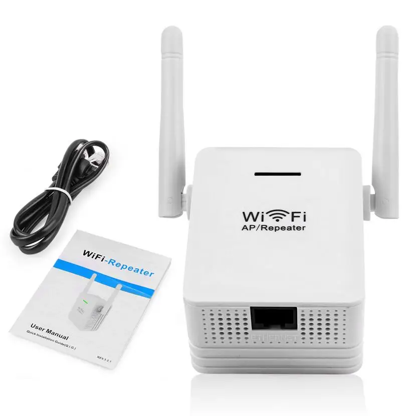 Wi Fi ретранслятор 300 Мбит/с Беспроводной сети повторитель 2dBi антенны усилитель